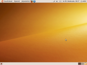Ubuntu 9.10 työpöytä